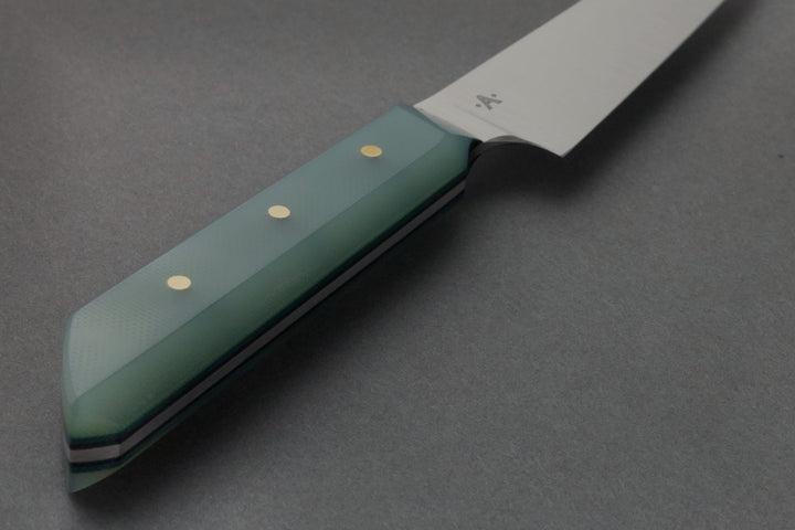 95 mm Stainless Steel Paring - G10, handle close-up
