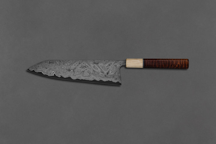 245 mm Carbon Steel Kiritsuke - Snakewood