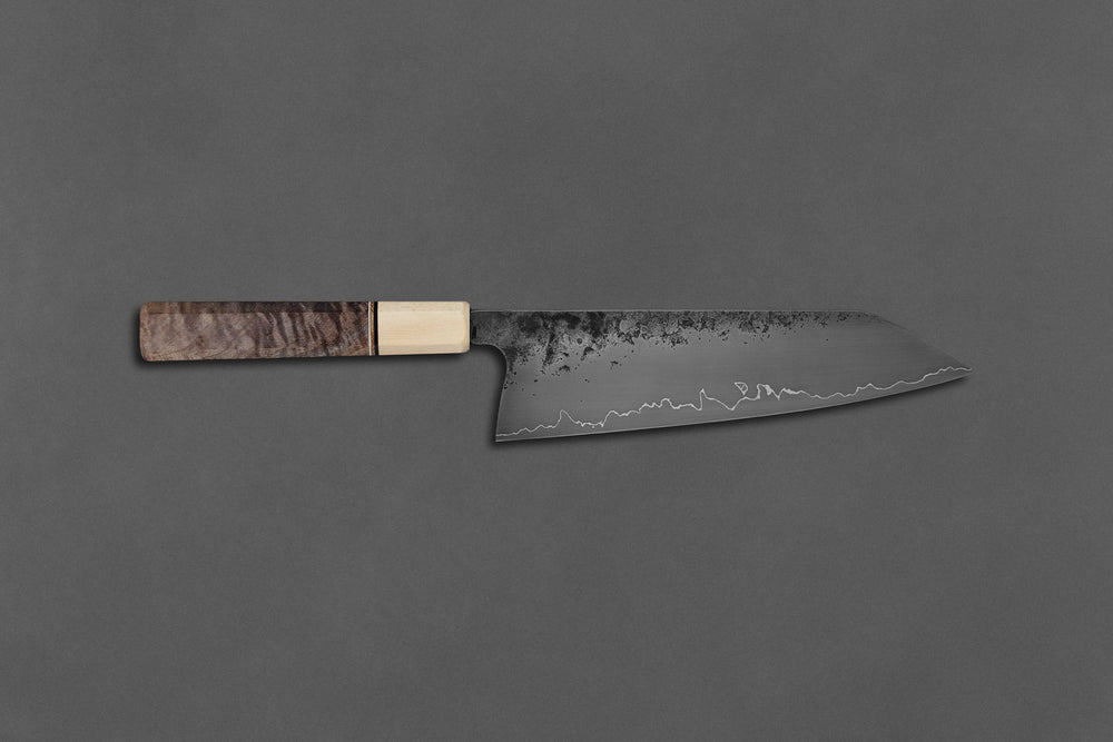 215 mm "Trillium" Gyuto - Icon Black Walnut, other side