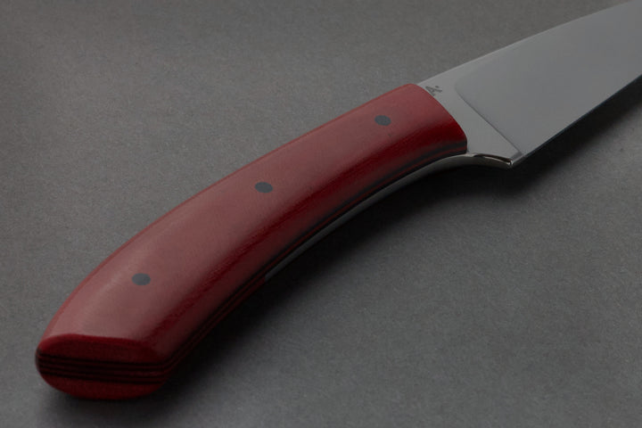 90 mm Stainless Steel Tanto - G-Carta, handle close-up