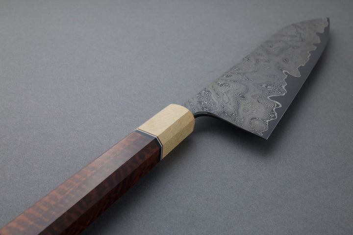 245 mm Carbon Steel Kiritsuke - Snakewood