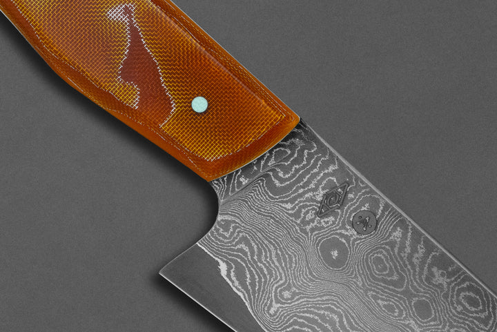 155 mm Damascus Petty - Resin