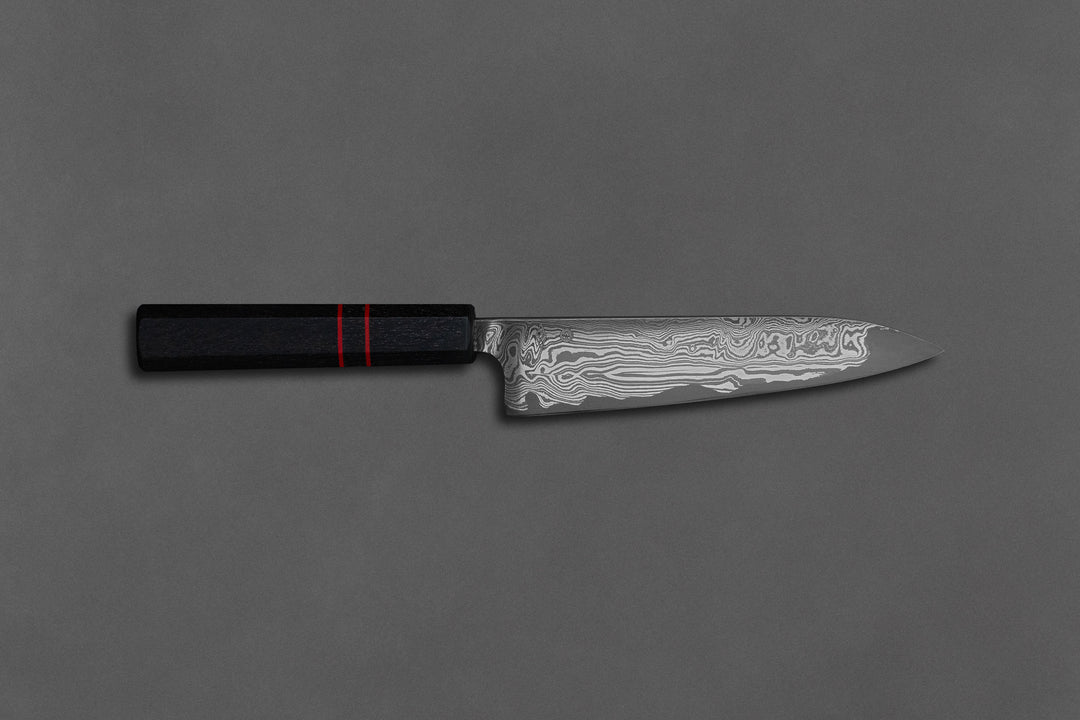165 mm Damascus Utility - Bog Oak