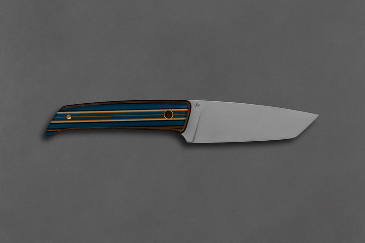 85 mm Stainless Steel Drop Point - Micarta