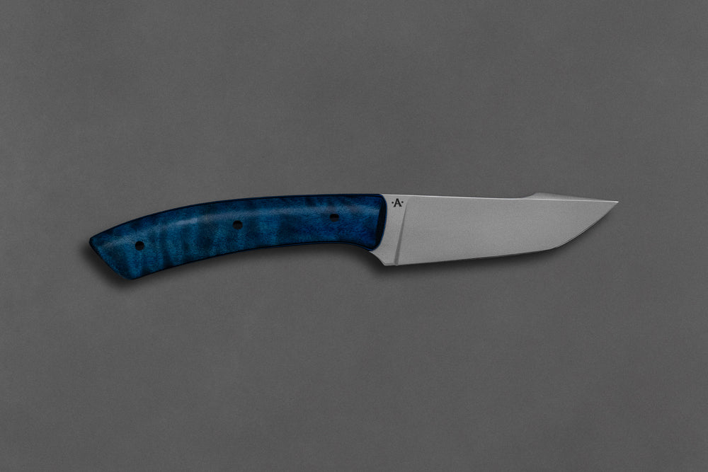 80 mm Stainless Steel Tanto - Dyed Maple