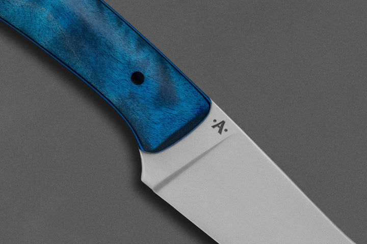 80 mm Stainless Steel Tanto - Dyed Maple