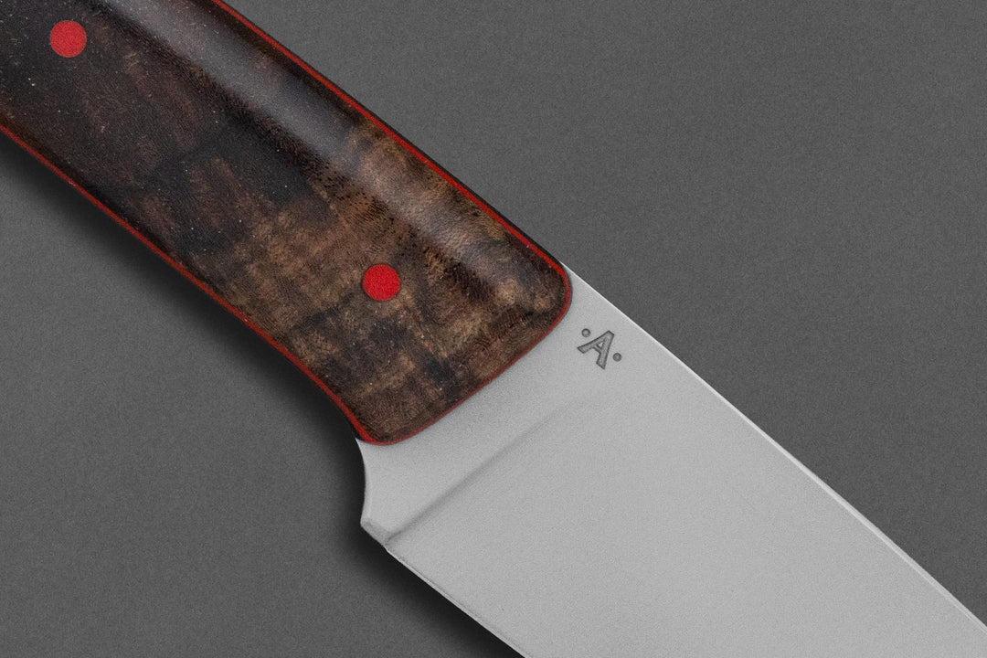 80 mm Stainless Steel Drop Point - Black Walnut