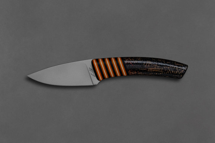 75 mm Stainless Steel Drop Point - Micarta