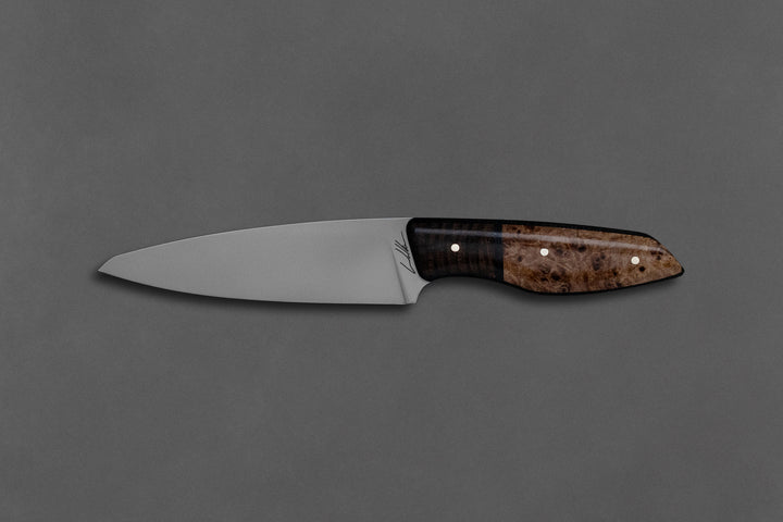 125 mm Stainless Steel Clip Point - Maple Burl