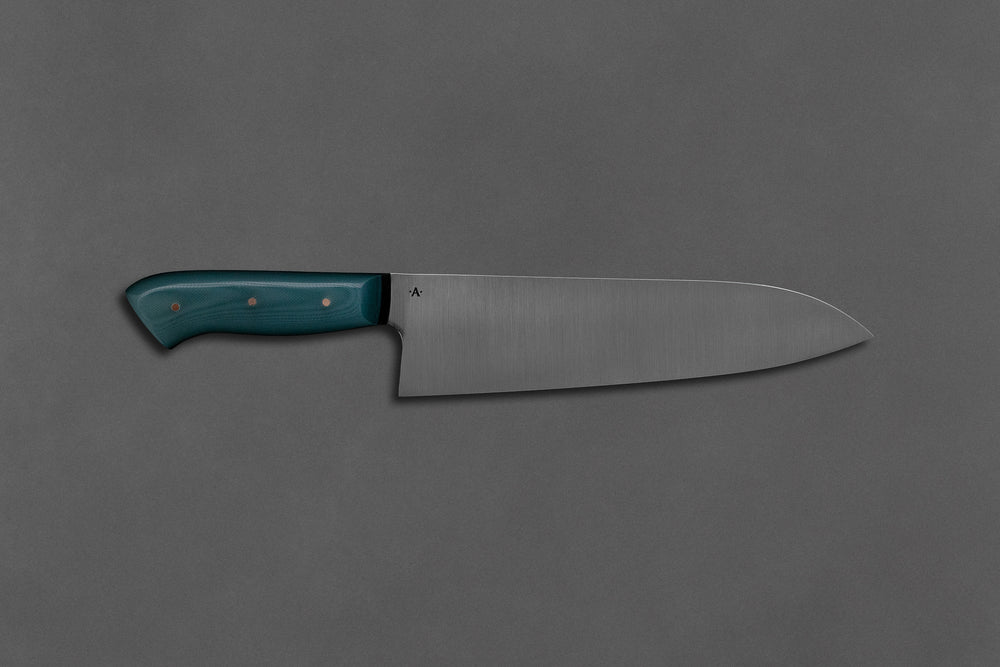 215 mm "Cathedral" Gyuto - Icon Jade G10