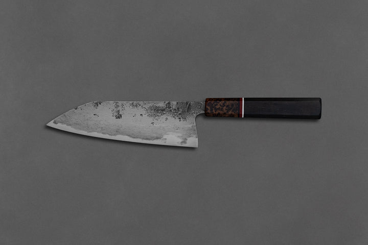 180 mm San Mai Santoku - African Blackwood