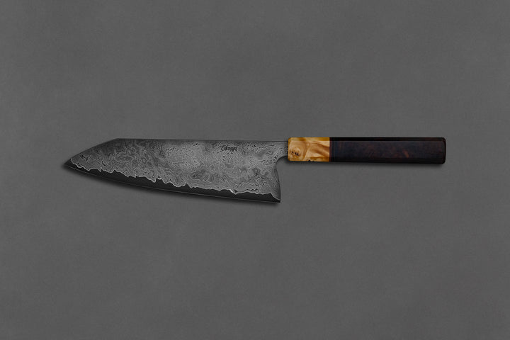 215 mm Damascus Gyuto - Desert Ironwood