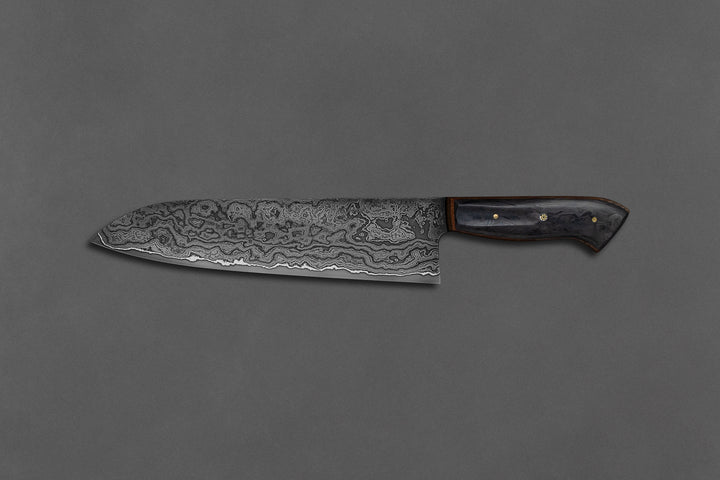230 mm Damascus Gyuto - Carbon Fiber