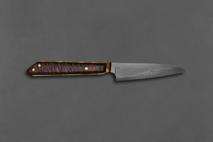 90 mm Damascus Paring - Ringed Gidgee
