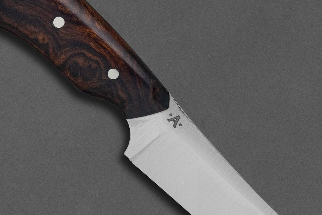 85 mm Stainless Steel Wharncliffe - Desert Ironwood