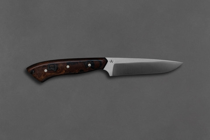 95 mm Stainless Steel Drop Point - Micarta