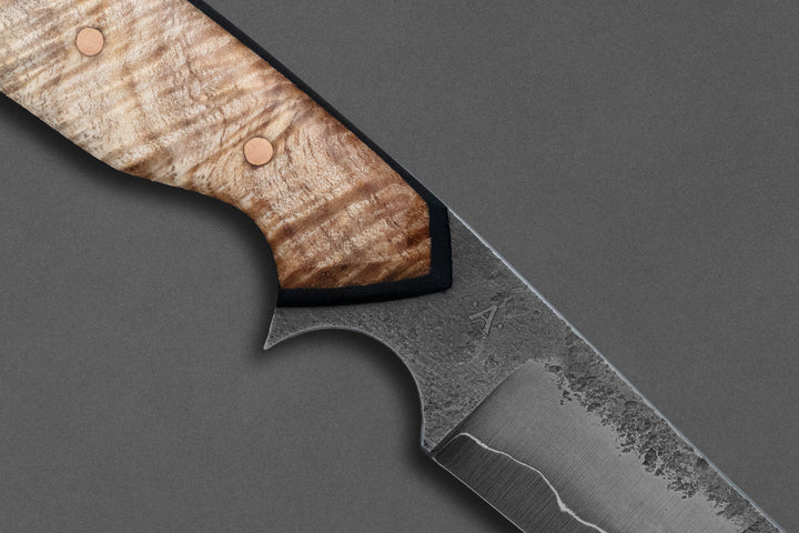 95 mm Carbon Steel Wharncliffe - Tasmanian Blackwood