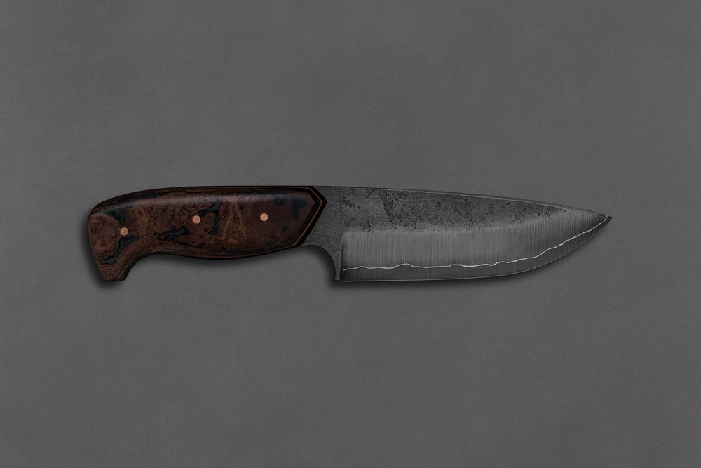 125 mm Carbon Steel Drop Point - Micarta