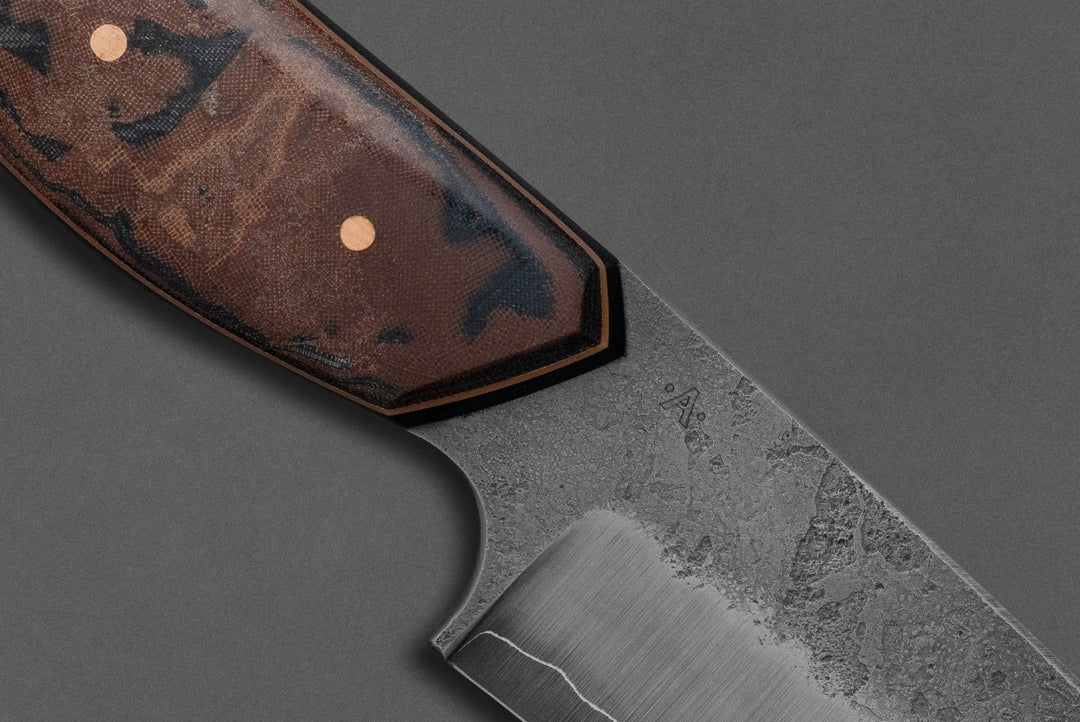 125 mm Carbon Steel Drop Point - Micarta