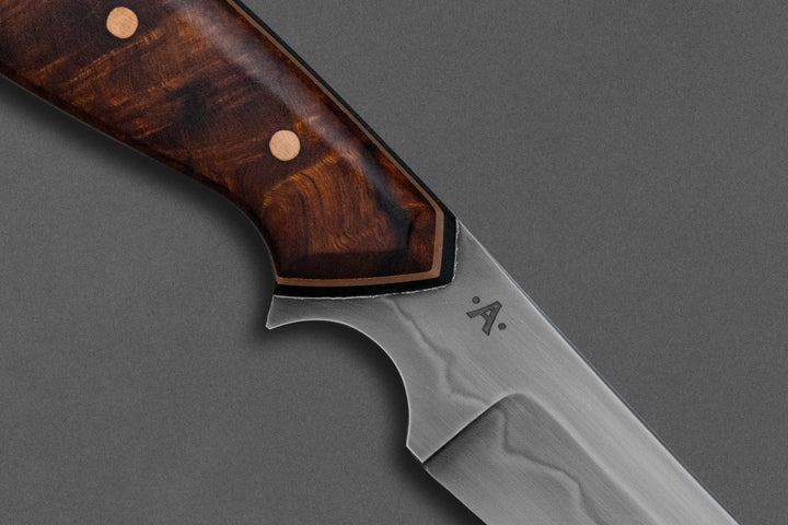 85 mm Carbon Steel Wharncliffe - Desert Ironwood