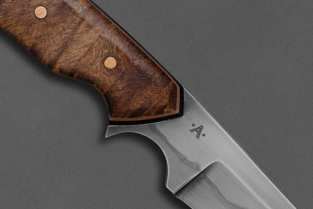 95 mm Carbon Steel Wharncliffe - Koa