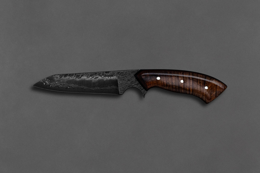 95 mm Damascus Wharncliffe - Koa