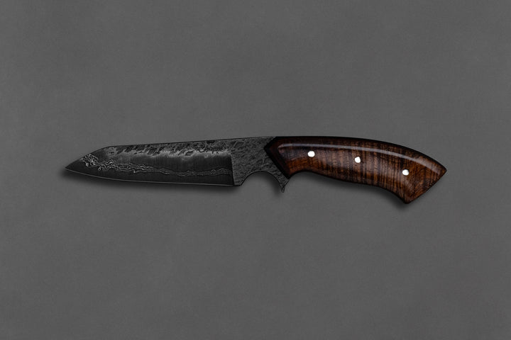 95 mm Damascus Wharncliffe - Koa