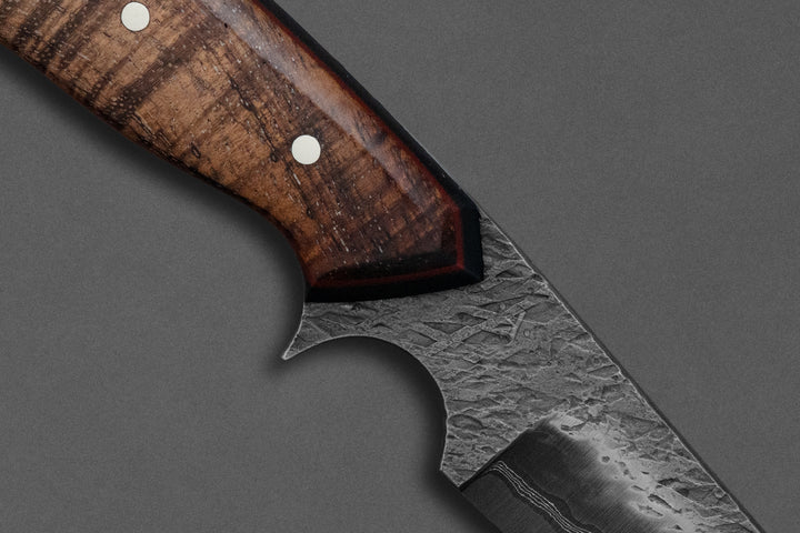 95 mm Damascus Wharncliffe - Koa
