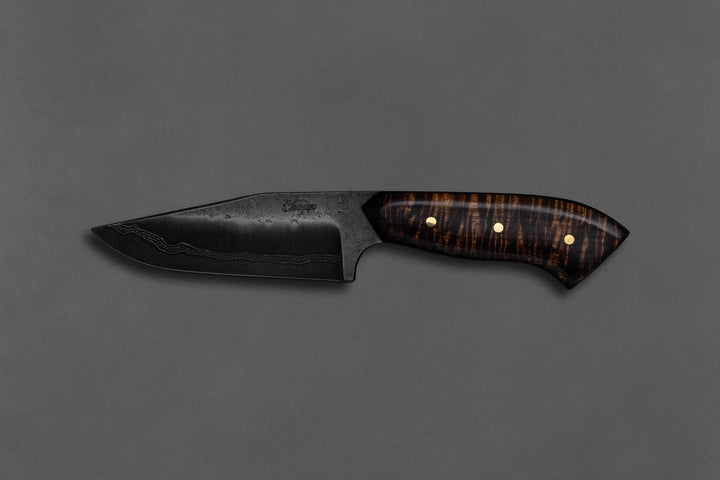 100 mm Damascus Clip Point - Tasmanian Blackwood