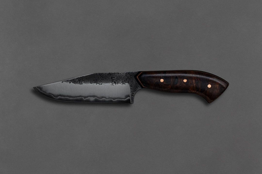 110 mm Carbon Steel Clip Point - Desert Ironwood