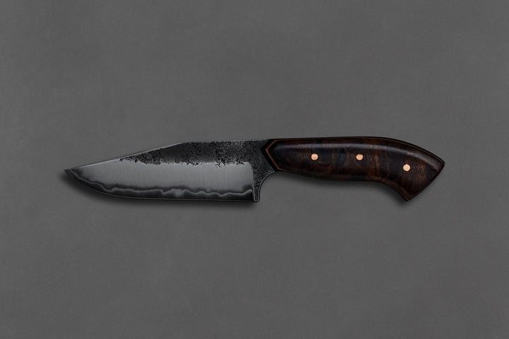110 mm Carbon Steel Clip Point - Desert Ironwood