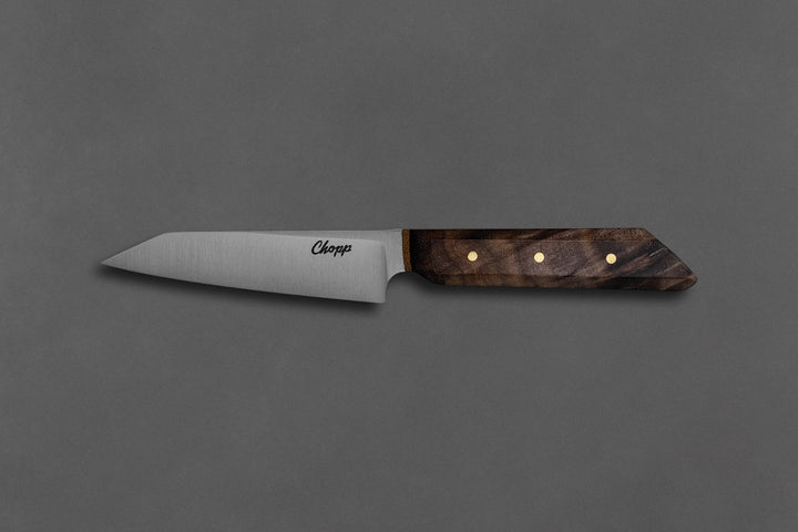 95 mm Stainless Steel Paring - Black Walnut