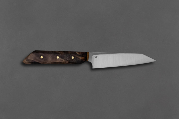 95 mm Stainless Steel Paring - Black Walnut