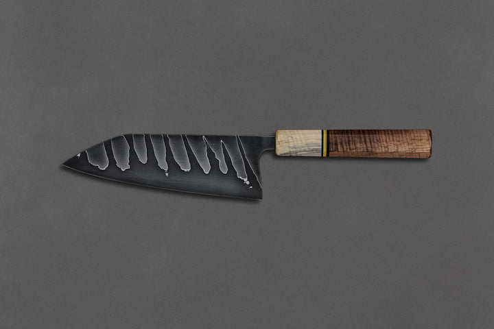 175 mm Carbon Steel Santoku - Koa