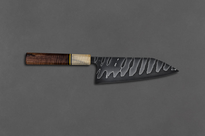175 mm Carbon Steel Santoku - Koa