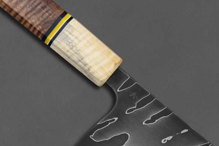 175 mm Carbon Steel Santoku - Koa