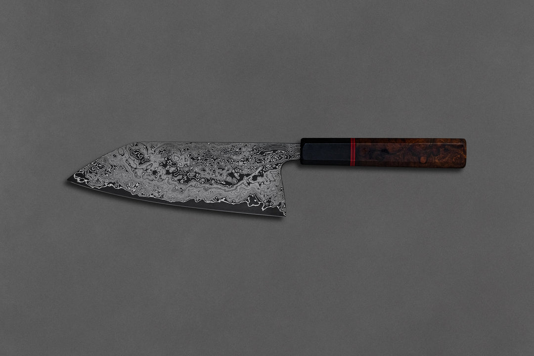 185 mm Carbon Steel Bunka - Desert Ironwood