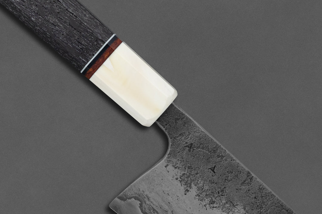 260 mm Carbon Steel Gyuto - Bog Oak