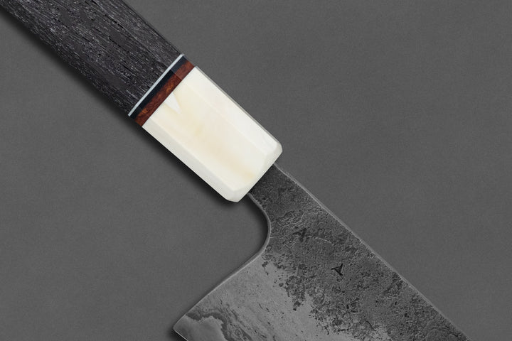 260 mm Carbon Steel Gyuto - Bog Oak