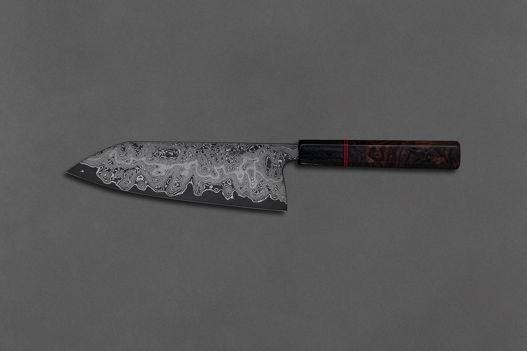 200 mm Carbon Steel Santoku - Arizona Desert Ironwood