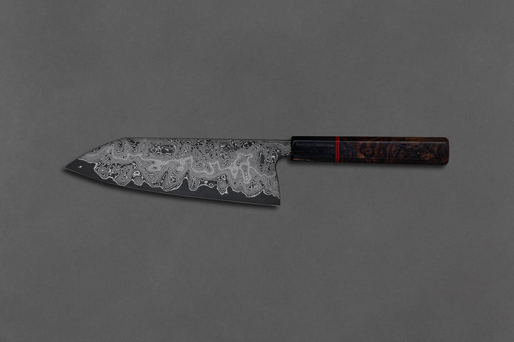 200 mm Carbon Steel Santoku - Arizona Desert Ironwood