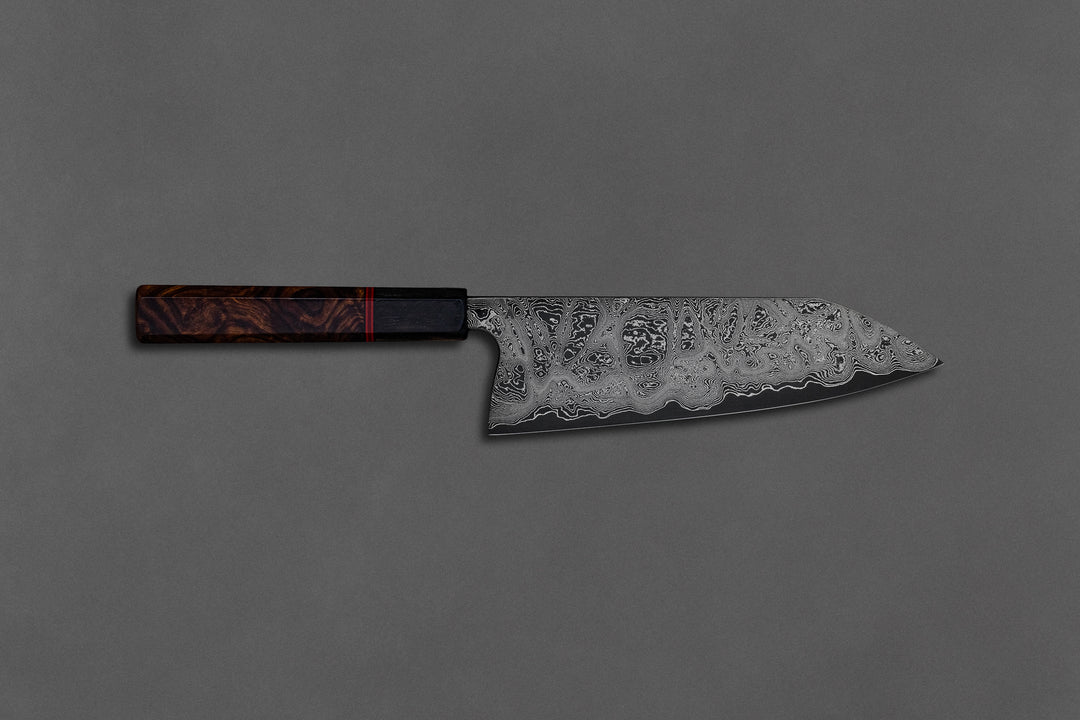 200 mm Carbon Steel Santoku - Arizona Desert Ironwood