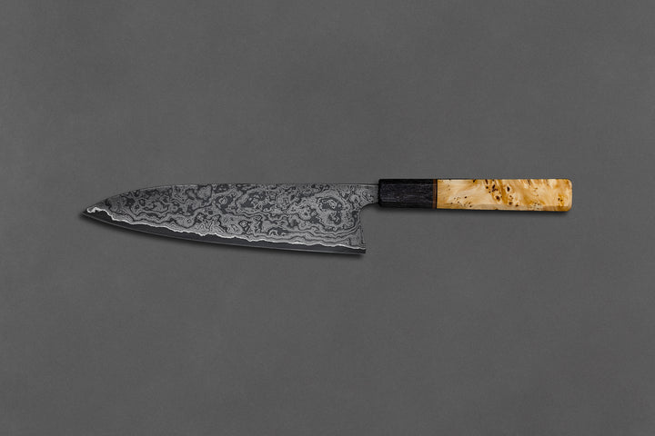 230 mm Carbon Steel Gyuto - Huon Pine
