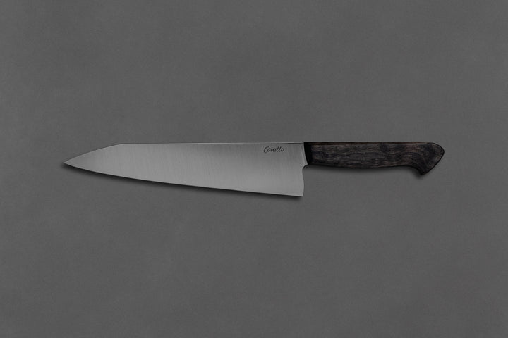 210 mm Stainless Steel Kiritsuke - Dyed Maple