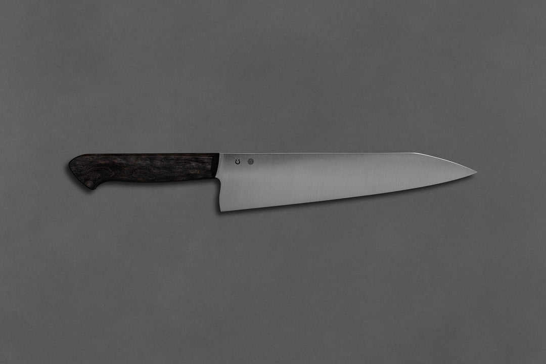 210 mm Stainless Steel Kiritsuke - Dyed Maple