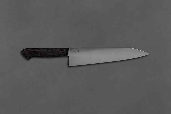 210 mm Stainless Steel Kiritsuke - Dyed Maple