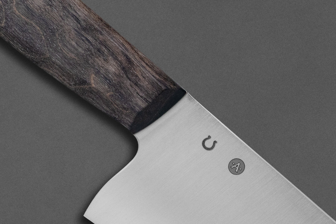 210 mm Stainless Steel Kiritsuke - Dyed Maple