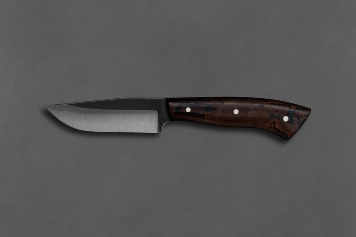 85 mm Carbon Steel Clip Point - Micarta