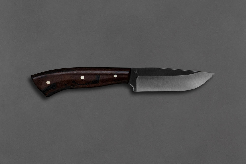 85 mm Carbon Steel Clip Point - Micarta