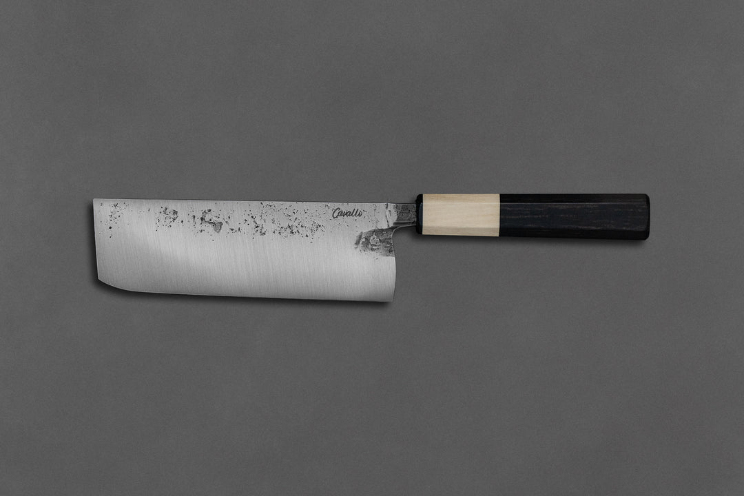 160 mm Carbon Steel Nakiri - Ebony